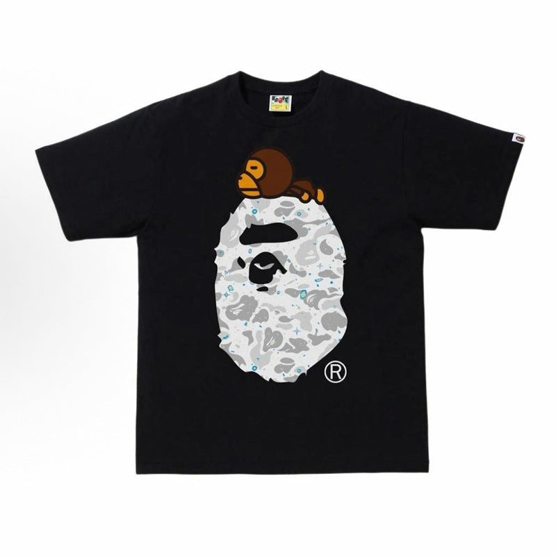 BAPE Space Camo Milo On Big Ape Tee