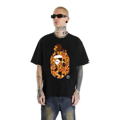 Polo BAPE Flame Milo On Big Ape