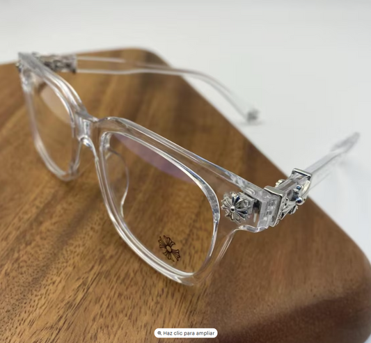 Lentes Chrome Hearts Transparent Silver