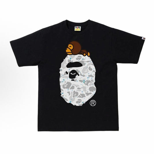 BAPE Space Camo Milo On Big Ape Tee