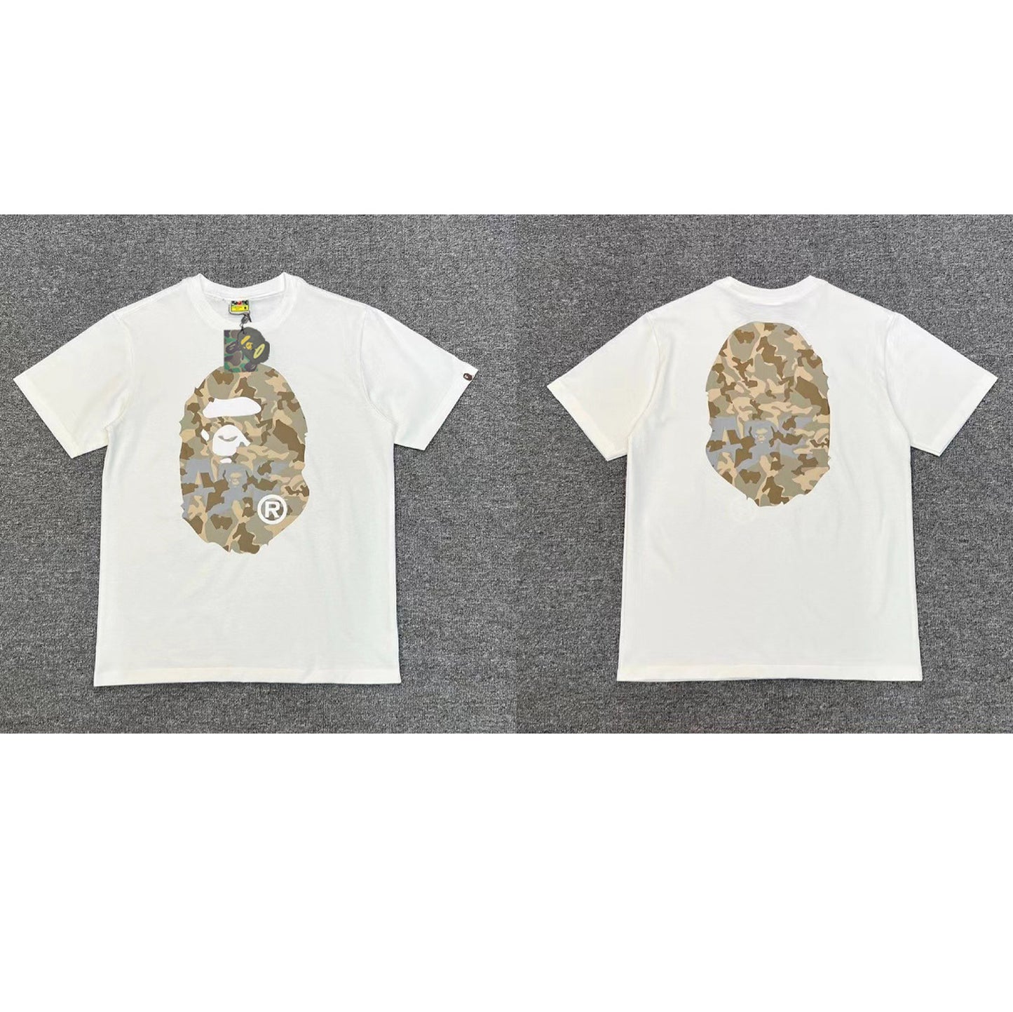 BAPE Sand Camo Big Ape Head Tee